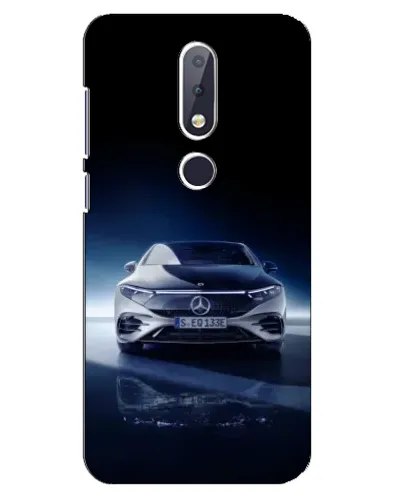 Чехол для Nokia 6.1 Plus с картинкой «Ночной Mercedes EQ»