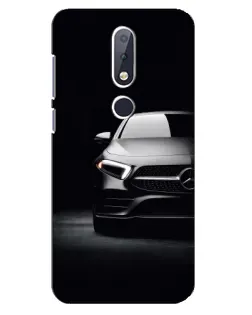 Чехол для Nokia 6.1 Plus с картинкой «Свет фар Mercedes»