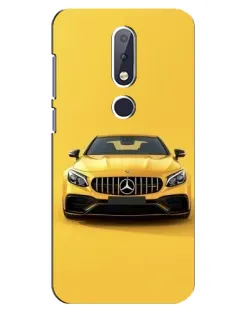 Чехол для Nokia 6.1 Plus с картинкой «Желтый Mercedes GT»