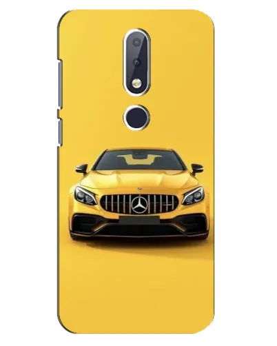 Чехол для Nokia 6.1 Plus с картинкой «Желтый Mercedes GT»