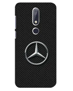 Чехол для Nokia 6.1 Plus с картинкой «Карбоновый Mercedes стиль»