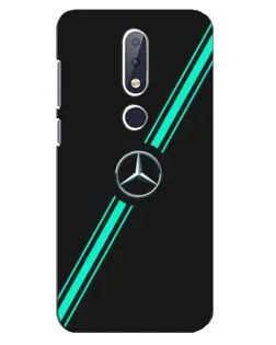 Чехол для Nokia 6.1 Plus с картинкой «Спортивные линии Mercedes»