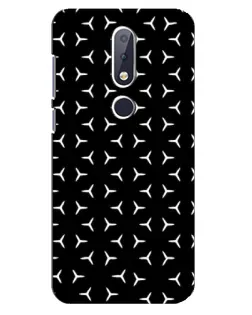 Чехол для Nokia 6.1 Plus с картинкой «Mercedes паттерн звезд»