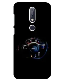 Чохол для Nokia 6.1 Plus з картинкою «Салон Audi — кермо»