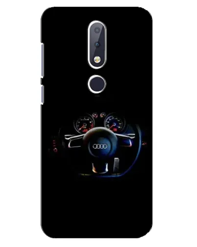 Чехол для Nokia 6.1 Plus с картинкой «Салон Audi — руль» Чехол для Nokia 6.1 Plus с картинкой «Салон Audi — руль»