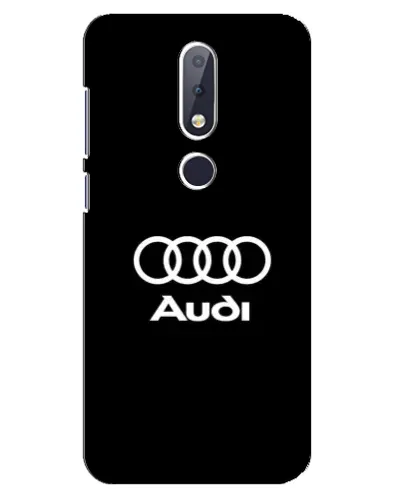 Чехол для Nokia 6.1 Plus с картинкой «Классическое лого Audi» Чехол для Nokia 6.1 Plus с картинкой «Классическое лого Audi»