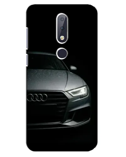 Чехол для Nokia 6.1 Plus с картинкой «Audi — детализация кузова» Чехол для Nokia 6.1 Plus с картинкой «Audi — детализация кузова»