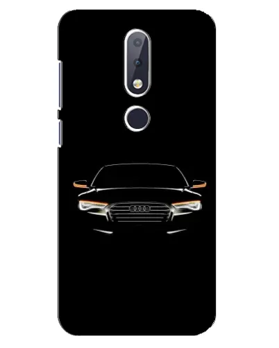 Чехол для Nokia 6.1 Plus с картинкой «Audi — ночной контур» Чехол для Nokia 6.1 Plus с картинкой «Audi — ночной контур»