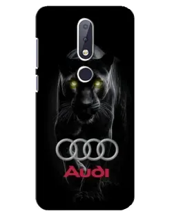 Чехол для Nokia 6.1 Plus с картинкой «Пантера и Audi»
