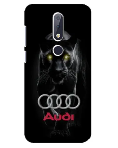 Чехол для Nokia 6.1 Plus с картинкой «Пантера и Audi» Чехол для Nokia 6.1 Plus с картинкой «Пантера и Audi»