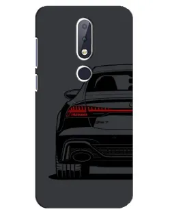 Чехол для Nokia 6.1 Plus с картинкой «Задняя часть Audi — арт»
