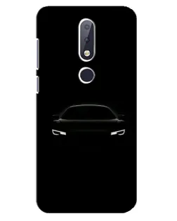 Чехол для Nokia 6.1 Plus с картинкой «Взгляд Audi в темноте»
