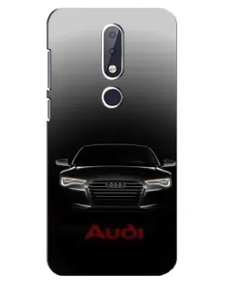 Чехол для Nokia 6.1 Plus с картинкой «Audi — градиентный контур»