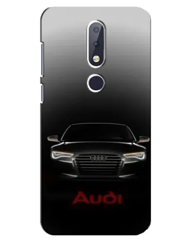 Чехол для Nokia 6.1 Plus с картинкой «Audi — градиентный контур» Чехол для Nokia 6.1 Plus с картинкой «Audi — градиентный контур»
