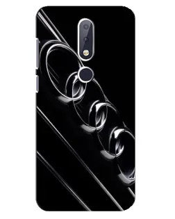 Чехол для Nokia 6.1 Plus с картинкой «Audi — абстрактные кольца»