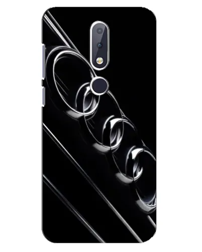 Чехол для Nokia 6.1 Plus с картинкой «Audi — абстрактные кольца» Чехол для Nokia 6.1 Plus с картинкой «Audi — абстрактные кольца»