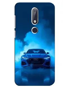 Чехол для Nokia 6.1 Plus с картинкой «Audi — голубая энергия»