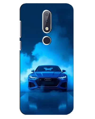 Чехол для Nokia 6.1 Plus с картинкой «Audi — голубая энергия» Чехол для Nokia 6.1 Plus с картинкой «Audi — голубая энергия»