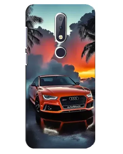 Чехол для Nokia 6.1 Plus с картинкой «Audi — закат» Чехол для Nokia 6.1 Plus с картинкой «Audi — закат»