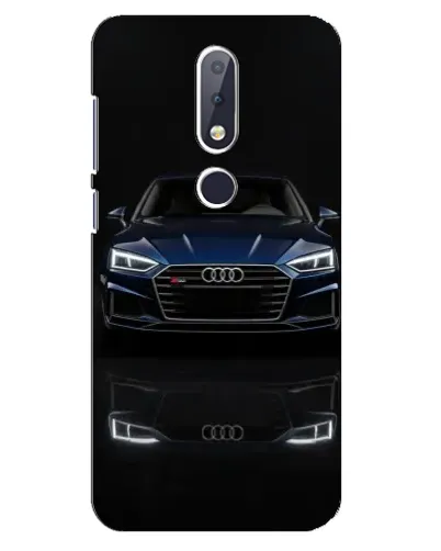 Чехол для Nokia 6.1 Plus с картинкой «Audi — ночное отражение» Чехол для Nokia 6.1 Plus с картинкой «Audi — ночное отражение»
