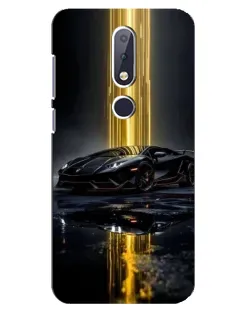 Чохол для Nokia 6.1 Plus з картинкою «Нічний Lamborghini драйв»