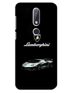 Чохол для Nokia 6.1 Plus з картинкою «Логотип Lamborghini класика»