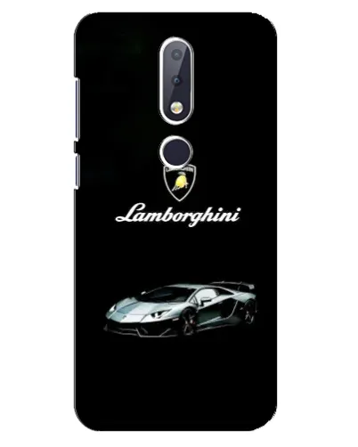 Чохол для Nokia 6.1 Plus з картинкою «Логотип Lamborghini класика»