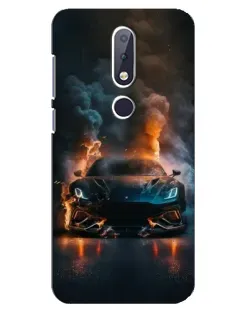 Чохол для Nokia 6.1 Plus з картинкою «Lamborghini димна естетика»