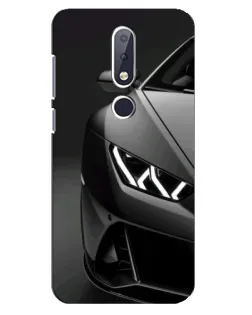 Чохол для Nokia 6.1 Plus з картинкою «Lamborghini фари деталізація»