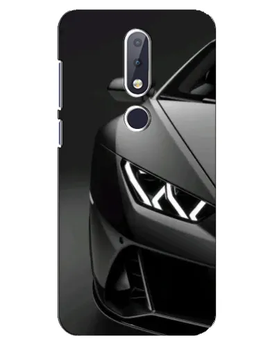 Чохол для Nokia 6.1 Plus з картинкою «Lamborghini фари деталізація»