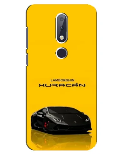 Чохол для Nokia 6.1 Plus з картинкою «Lamborghini Huracan чорний»