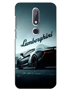 Чохол для Nokia 6.1 Plus з картинкою «Класичний Lamborghini надпис»