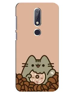 Чехол для Nokia 6.1 Plus с картинкой «Кофейный Пушин»