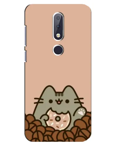 Чехол для Nokia 6.1 Plus с картинкой «Кофейный Пушин»