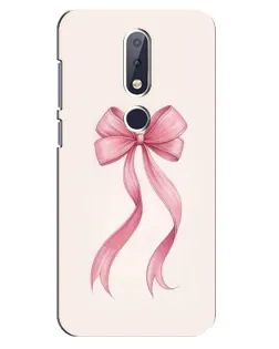Чехол для Nokia 6.1 Plus с картинкой «Розовый бант»