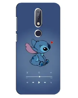 Чехол для Nokia 6.1 Plus с картинкой «Музыкальный Stitch» Чехол для Nokia 6.1 Plus с картинкой «Музыкальный Stitch»