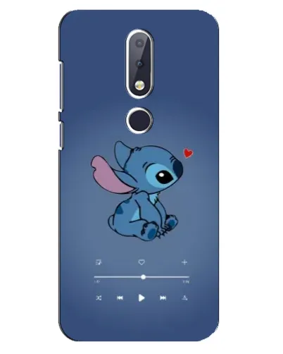 Чехол для Nokia 6.1 Plus с картинкой «Музыкальный Stitch»