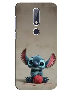 Чехол для Nokia 6.1 Plus с картинкой «Стич на коричневом фоне» Чехол для Nokia 6.1 Plus с картинкой «Стич на коричневом фоне»