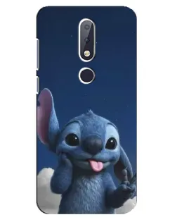 Чехол для Nokia 6.1 Plus с картинкой «Стич в облаках» Чехол для Nokia 6.1 Plus с картинкой «Стич в облаках»