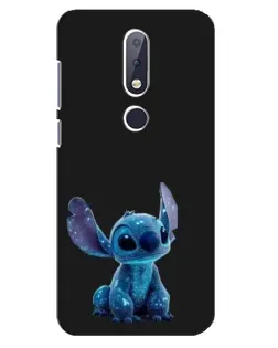 Чехол для Nokia 6.1 Plus с картинкой «Стич на черном» Чехол для Nokia 6.1 Plus с картинкой «Стич на черном»