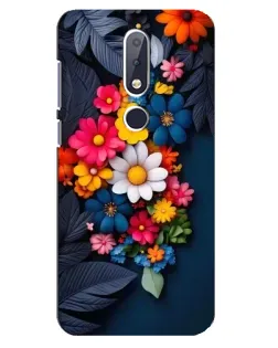 Чехол для Nokia 6.1 Plus с картинкой «Цветочная феерия»