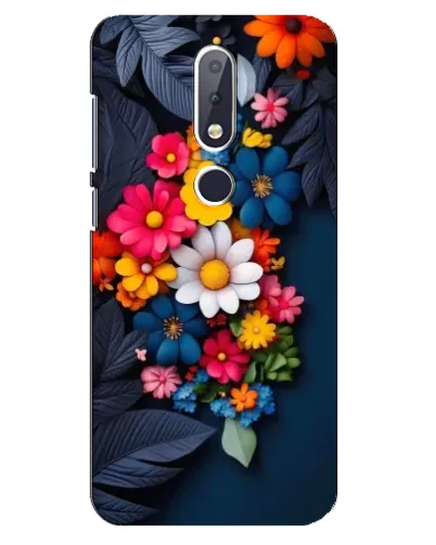 Чехол для Nokia 6.1 Plus с картинкой «Цветочная феерия»