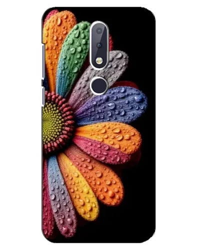 Чехол для Nokia 6.1 Plus с картинкой «Радужный цветок»