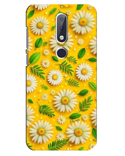 Чехол для Nokia 6.1 Plus с картинкой «Ромашковое солнце»