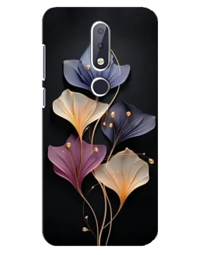 Чехол для Nokia 6.1 Plus с картинкой «Лиловые цветы грации»
