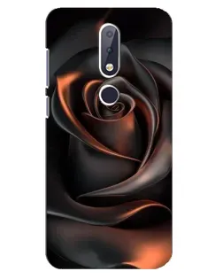 Чехол для Nokia 6.1 Plus с картинкой «Шелковая черная роза»