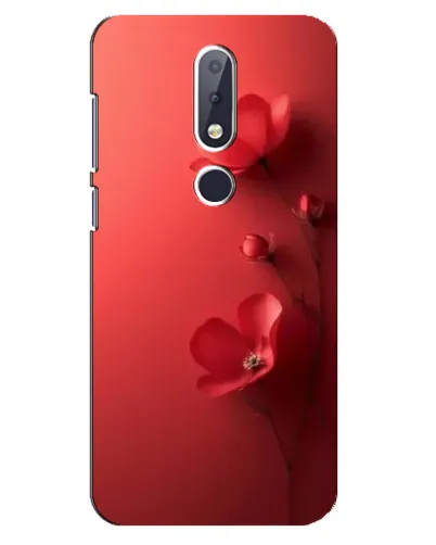Чехол для Nokia 6.1 Plus с картинкой «Маковые соцветия»