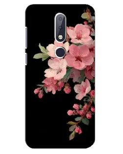 Чехол для Nokia 6.1 Plus с картинкой «Розовая ветка сакуры»