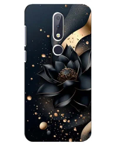 Чехол для Nokia 6.1 Plus с картинкой «Черный лотос»