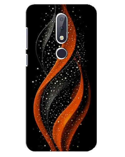 Чехол для Nokia 6.1 Plus с картинкой «Огненная звездная волна»